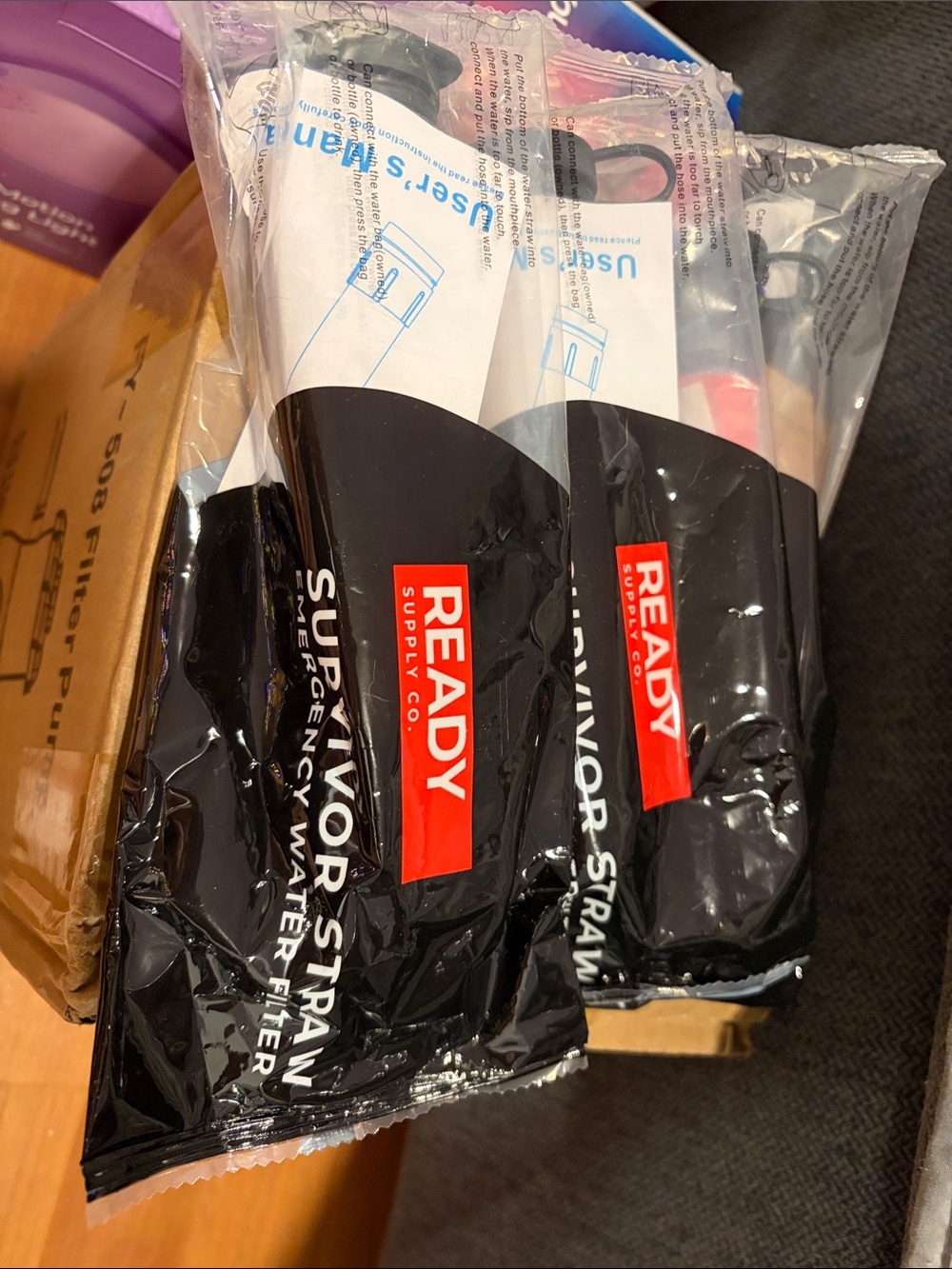 Set of 3- Ready Supply Co- Survivor Straw